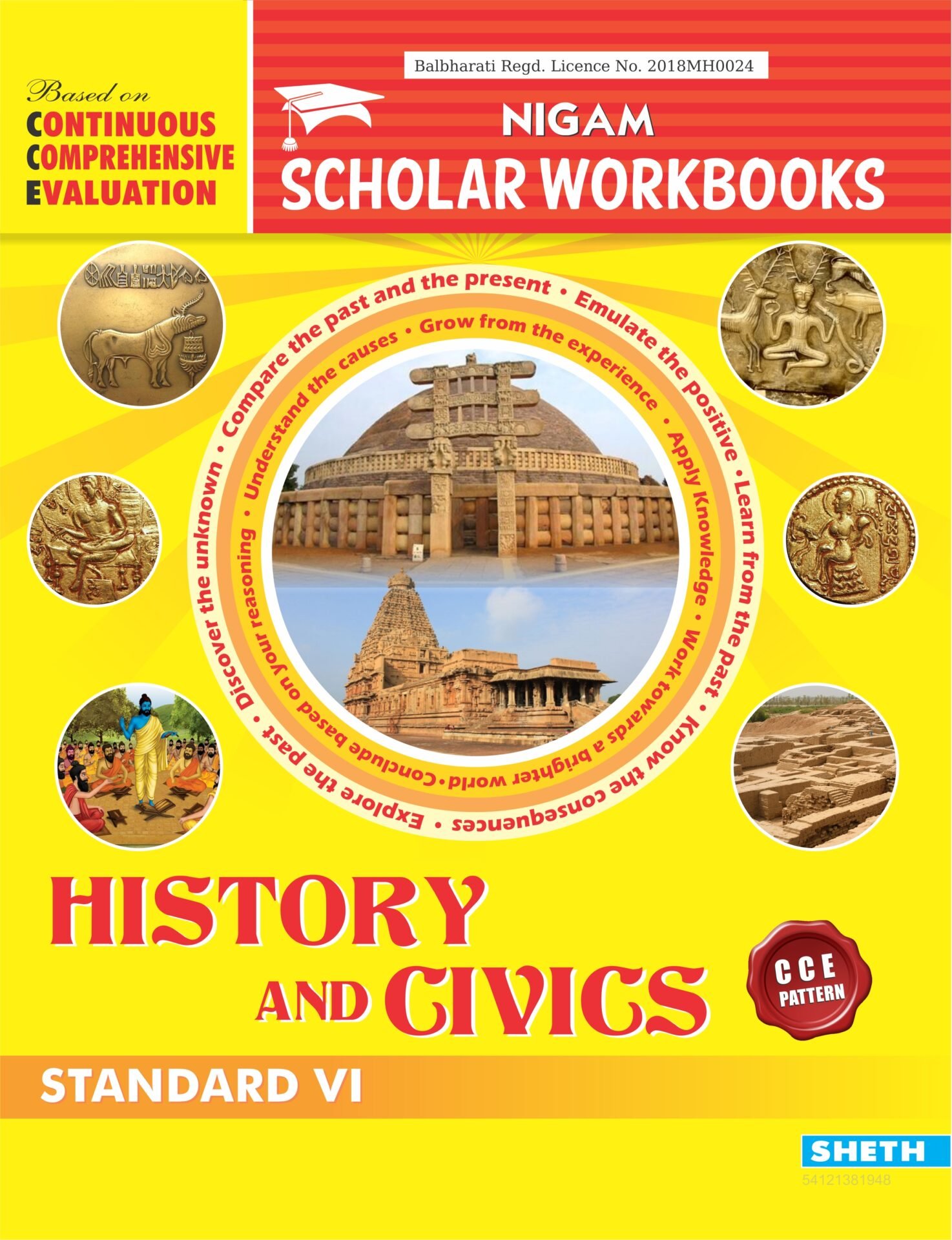 CCE Pattern Nigam Scholar Workbooks History and Civics Standard 6 1