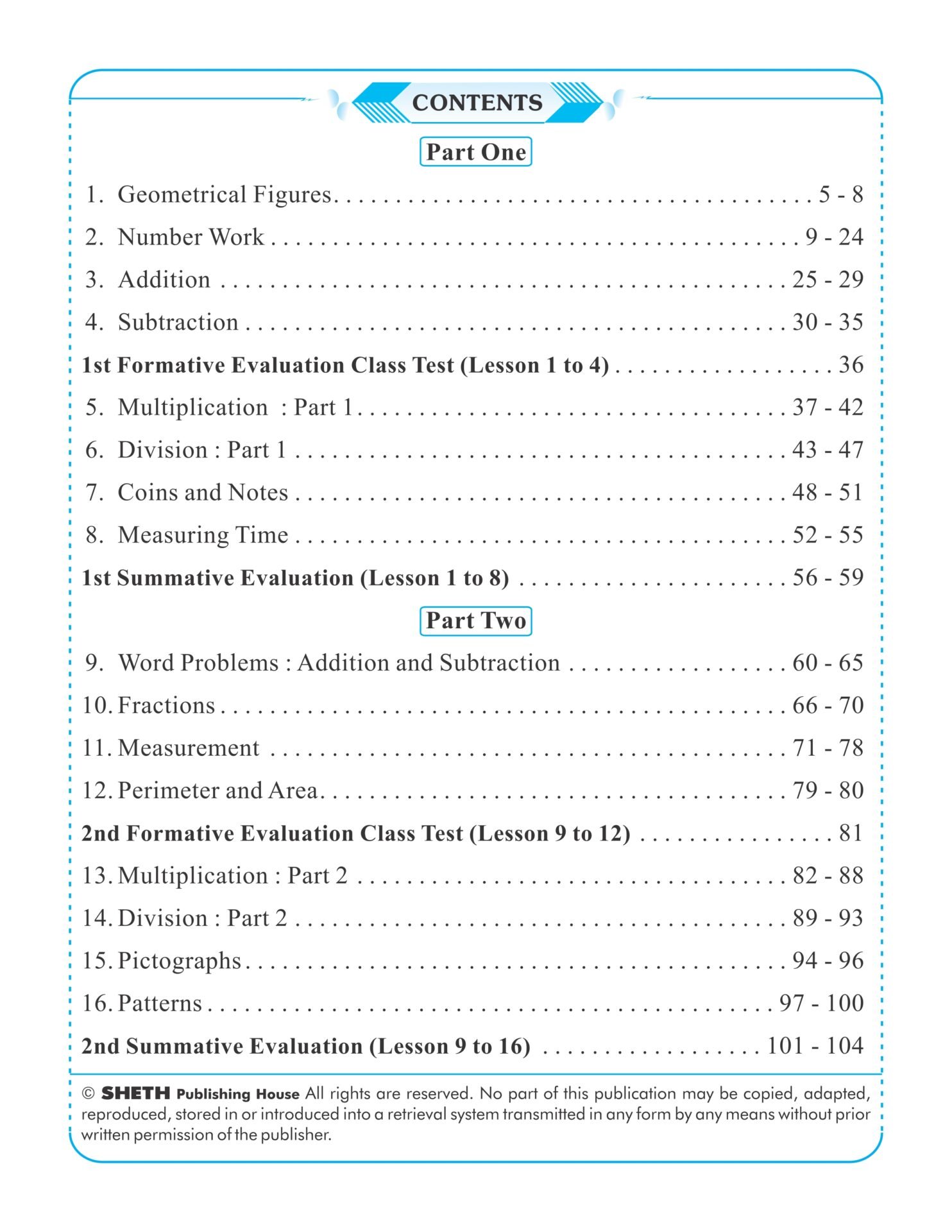CCE Pattern Nigam Scholar Workbooks Mathematics Standard 4 2