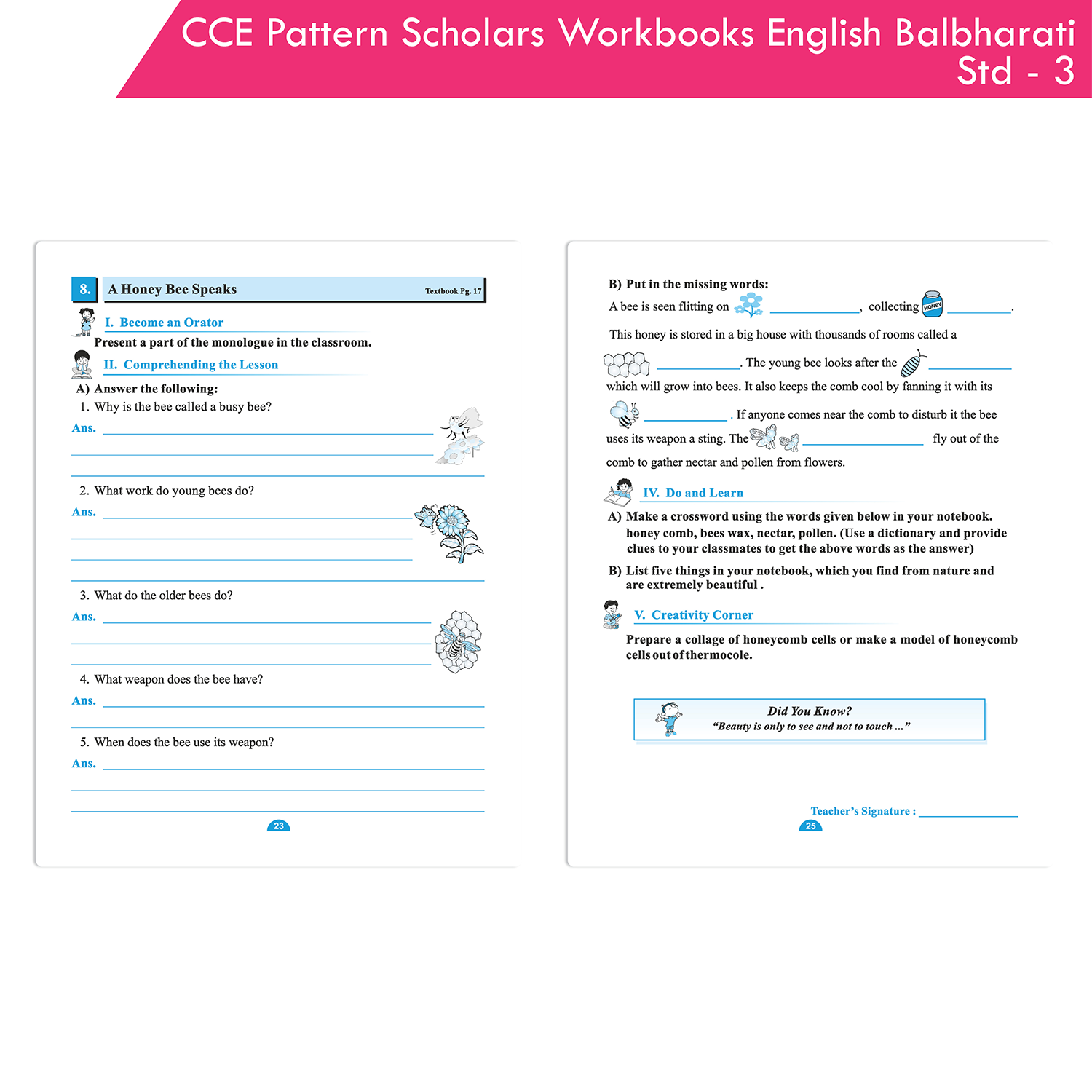 CCE Pattern Nigam Scholar Workbook English Balbharati Standard - 3 (Maharashtra State Board Syllabus Books) - Image 7