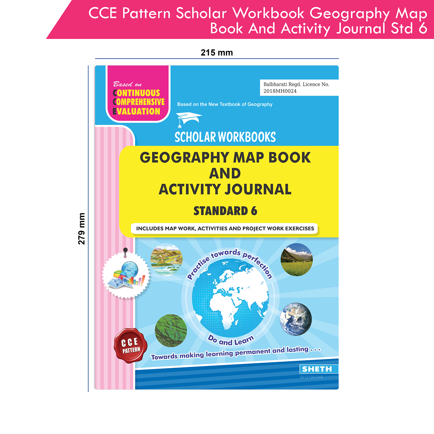 CCE Pattern Nigam Scholar Workbooks Geography Map Book and Activity Journal Standard - 6 (Maharashtra State Board Syllabus Books) - Image 9