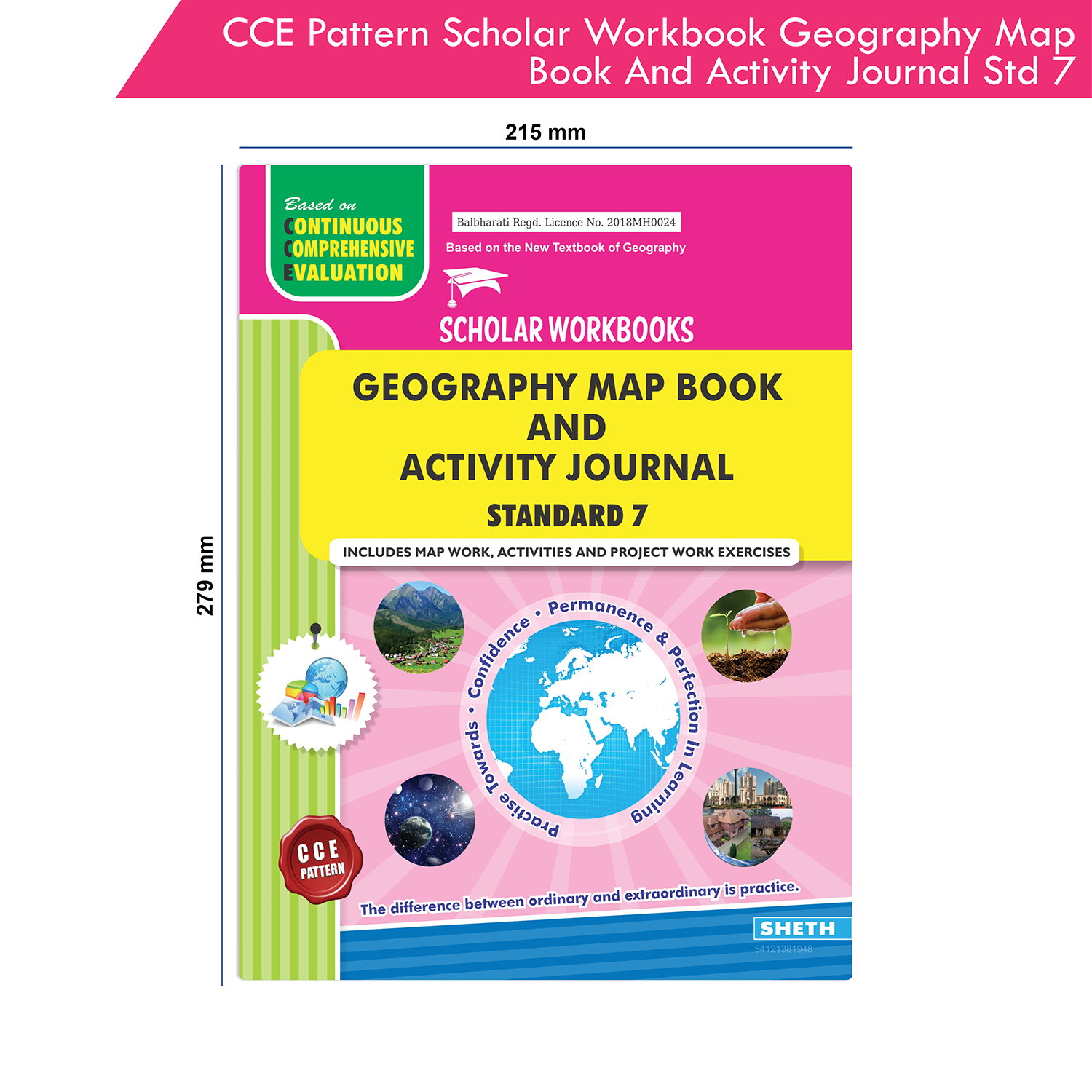 CCE Pattern Scholar Workbooks Geography Map Book and Activity Journal Standard - 7 (Maharashtra State Board Syllabus Books) - Image 9