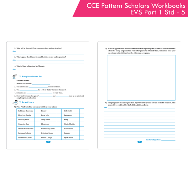CCE Pattern Nigam Scholar Workbooks (EVS) Environmental Studies (Part 1) Standard - 5 (Maharashtra State Board Syllabus Books) - Image 6