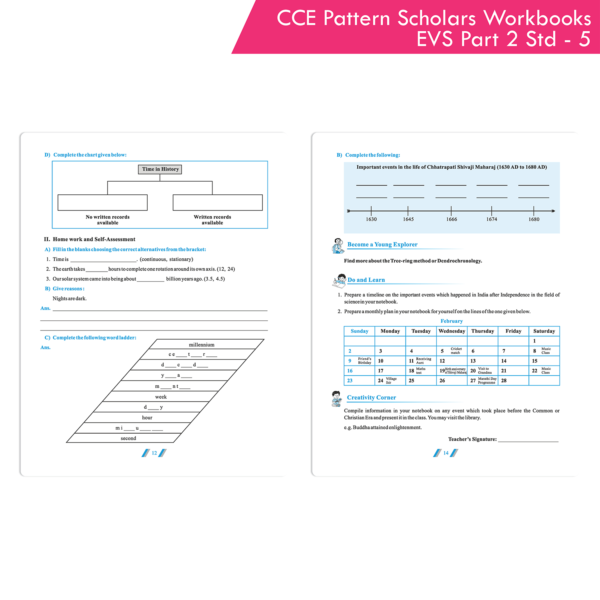 CCE Pattern Nigam Scholar Workbooks How We Came To Be (EVS) Environmental Studies (Part 2) Standard - 5 (Maharashtra State Board Syllabus Books) - Image 4