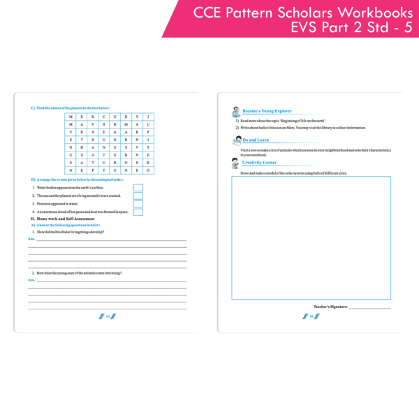 CCE Pattern Nigam Scholar Workbooks How We Came To Be (EVS) Environmental Studies (Part 2) Standard - 5 (Maharashtra State Board Syllabus Books) - Image 5