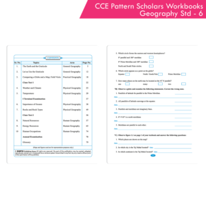 CCE Pattern Nigam Scholar Workbooks Geography Workbook Standard - 6 (Maharashtra State Board Syllabus Books)
