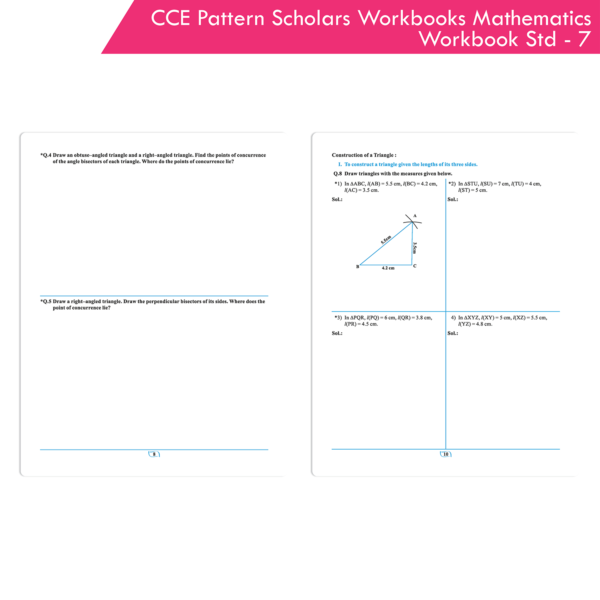 CCE Pattern Nigam Scholar Workbooks Mathematics Workbook Standard - 7 (Maharashtra State Board Syllabus Books) - Image 3