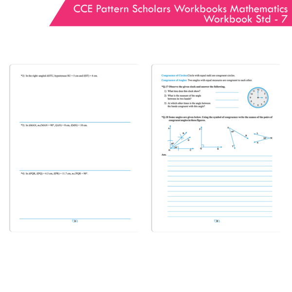 CCE Pattern Nigam Scholar Workbooks Mathematics Workbook Standard - 7 (Maharashtra State Board Syllabus Books) - Image 5