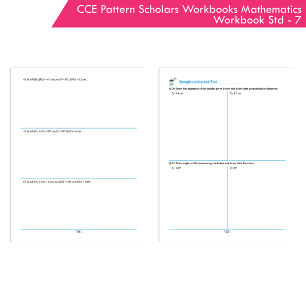 CCE Pattern Nigam Scholar Workbooks Mathematics Workbook Standard - 7 (Maharashtra State Board Syllabus Books) - Image 6