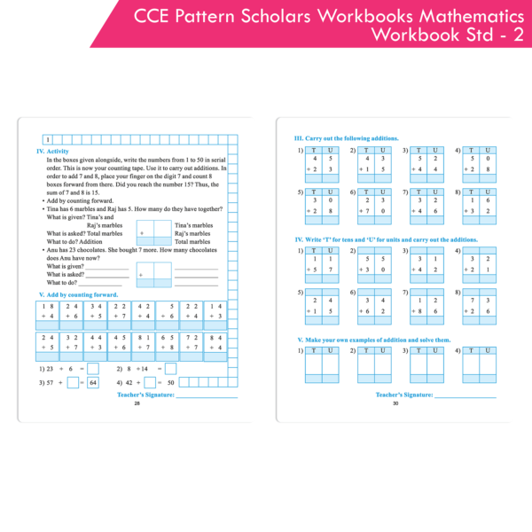 CCE Pattern Nigam Scholar Workbooks Mathematics Workbook Standard - 2 (Maharashtra State Board Syllabus Books) - Image 2