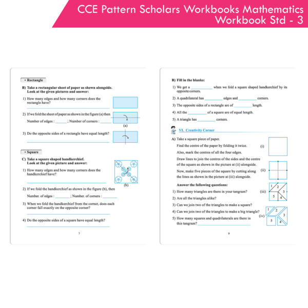 CCE Pattern Nigam Scholar Workbooks Mathematics Workbook Standard - 3 (Maharashtra State Board Syllabus Books) - Image 3