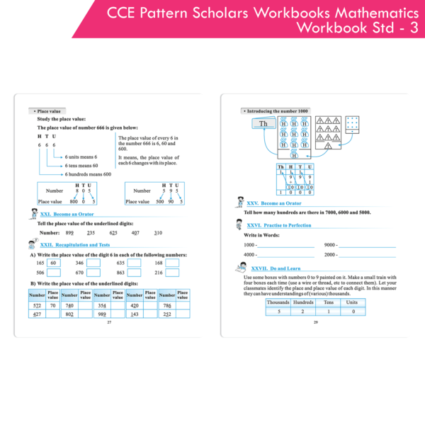 CCE Pattern Nigam Scholar Workbooks Mathematics Workbook Standard - 3 (Maharashtra State Board Syllabus Books) - Image 8