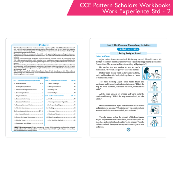 CCE Pattern Nigam Scholar Workbooks Work Experience Workbook Standard - 2 (Maharashtra State Board Syllabus Books) - Image 3