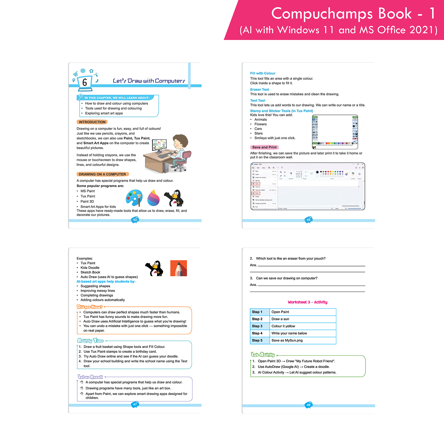 Compuchamps Book 1 (AI with Windows 11 and MS Office 2021) - Image 7