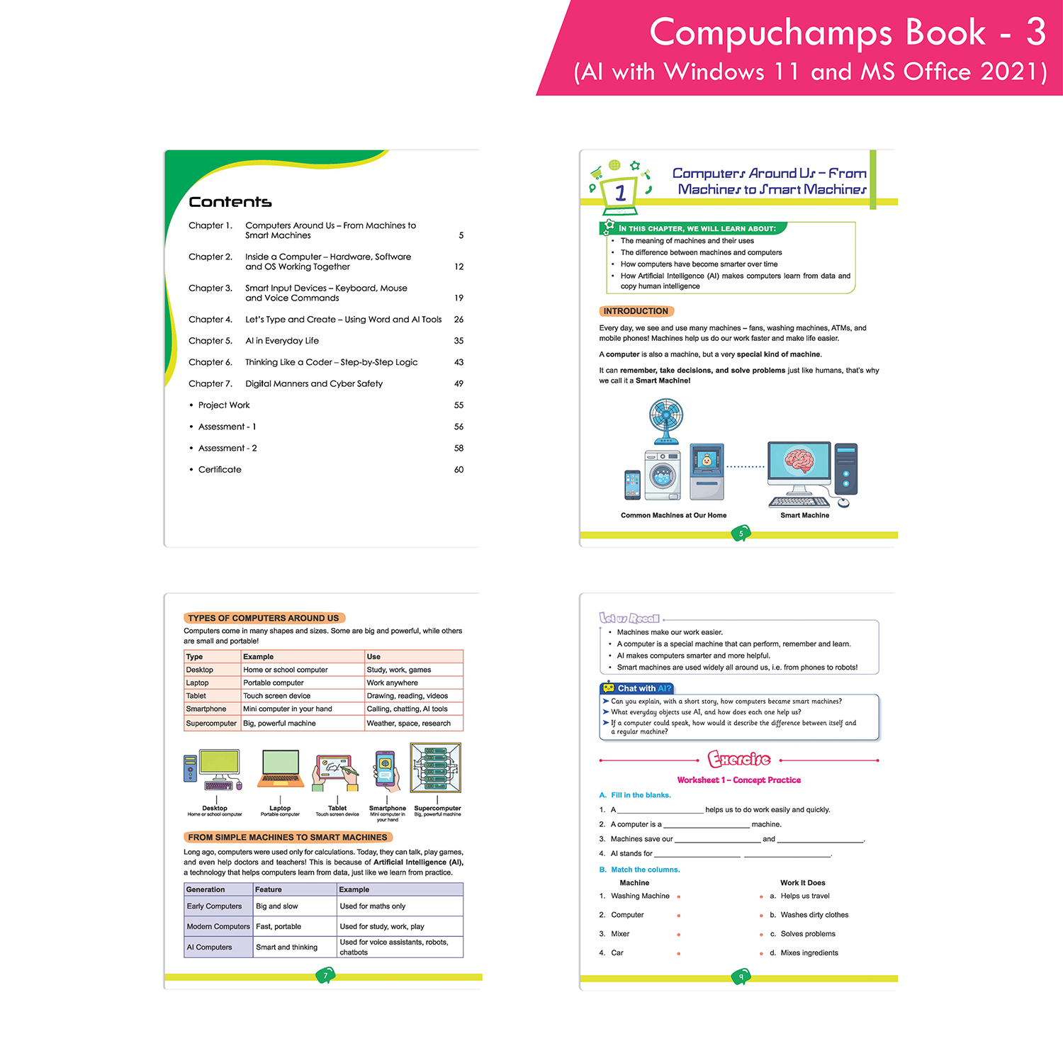 Compuchamps Book 3 (AI with Windows 11 and MS Office 2021) - Image 2