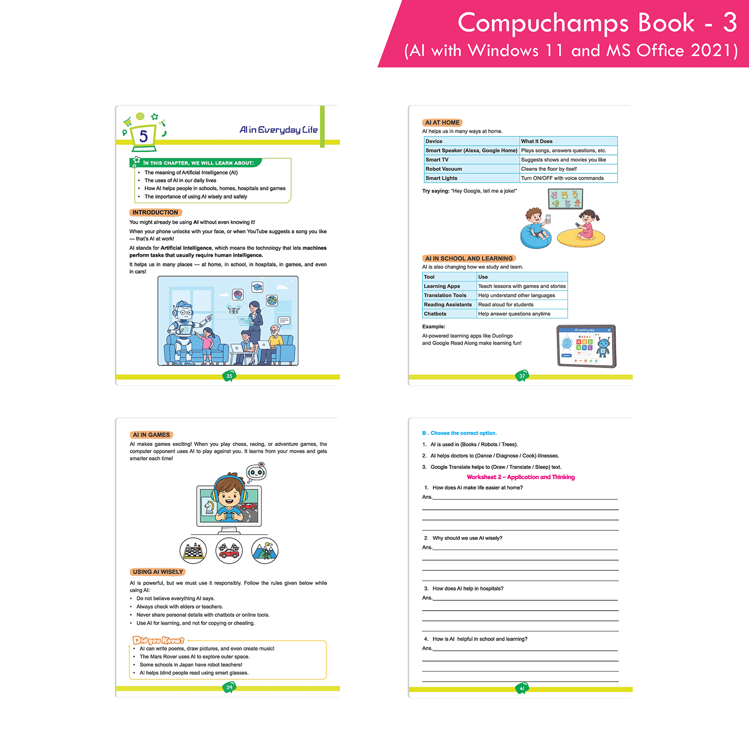 Compuchamps Book 3 (AI with Windows 11 and MS Office 2021) - Image 6