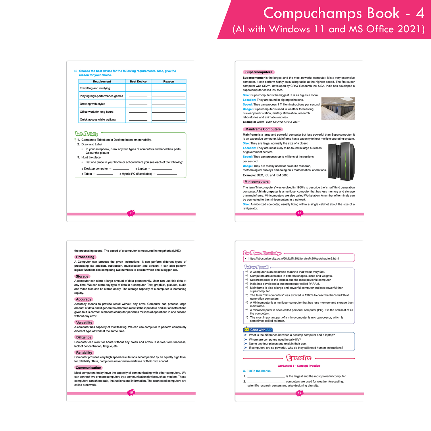 Compuchamps Book 4 (AI with Windows 11 and MS Office 2021) - Image 3