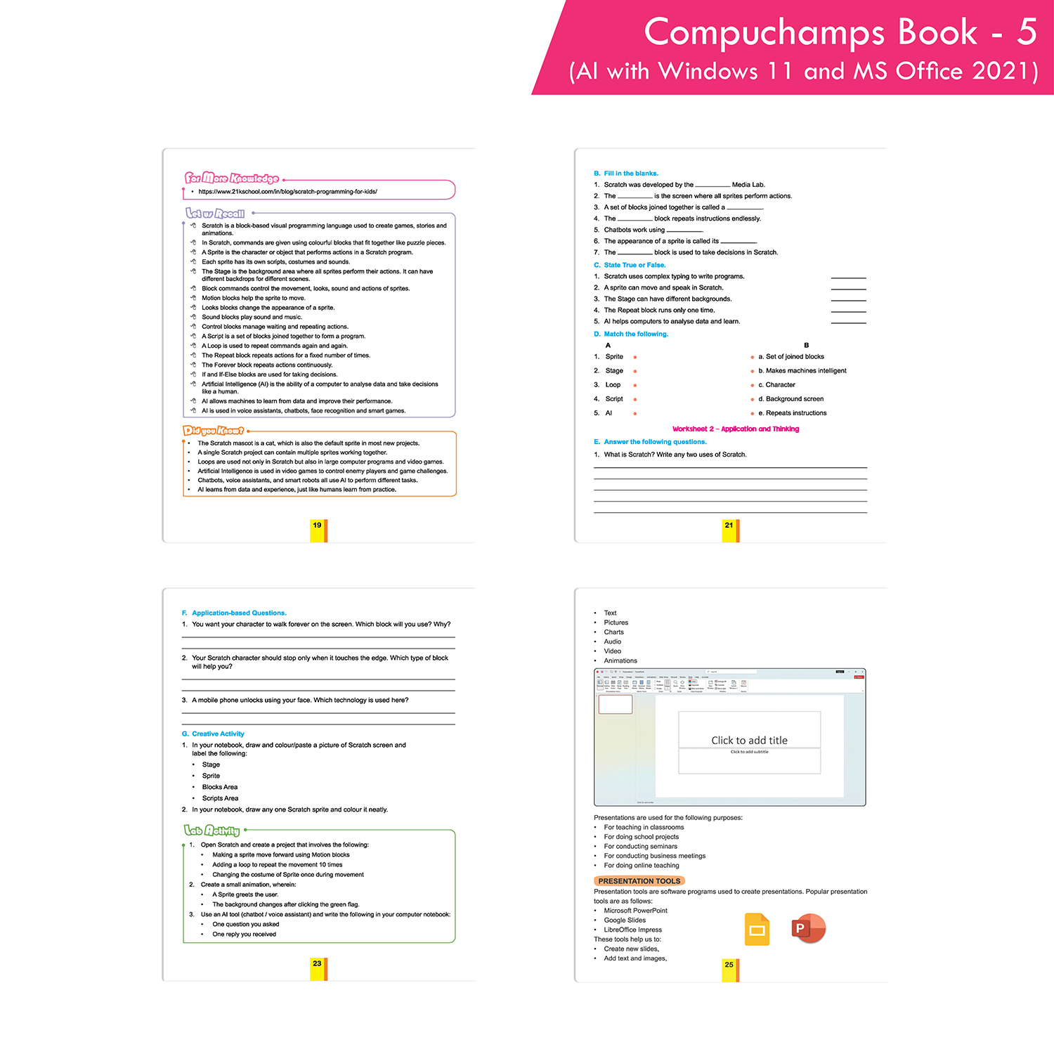 Compuchamps Book 5 (AI with Windows 11 and MS Office 2021) - Image 4