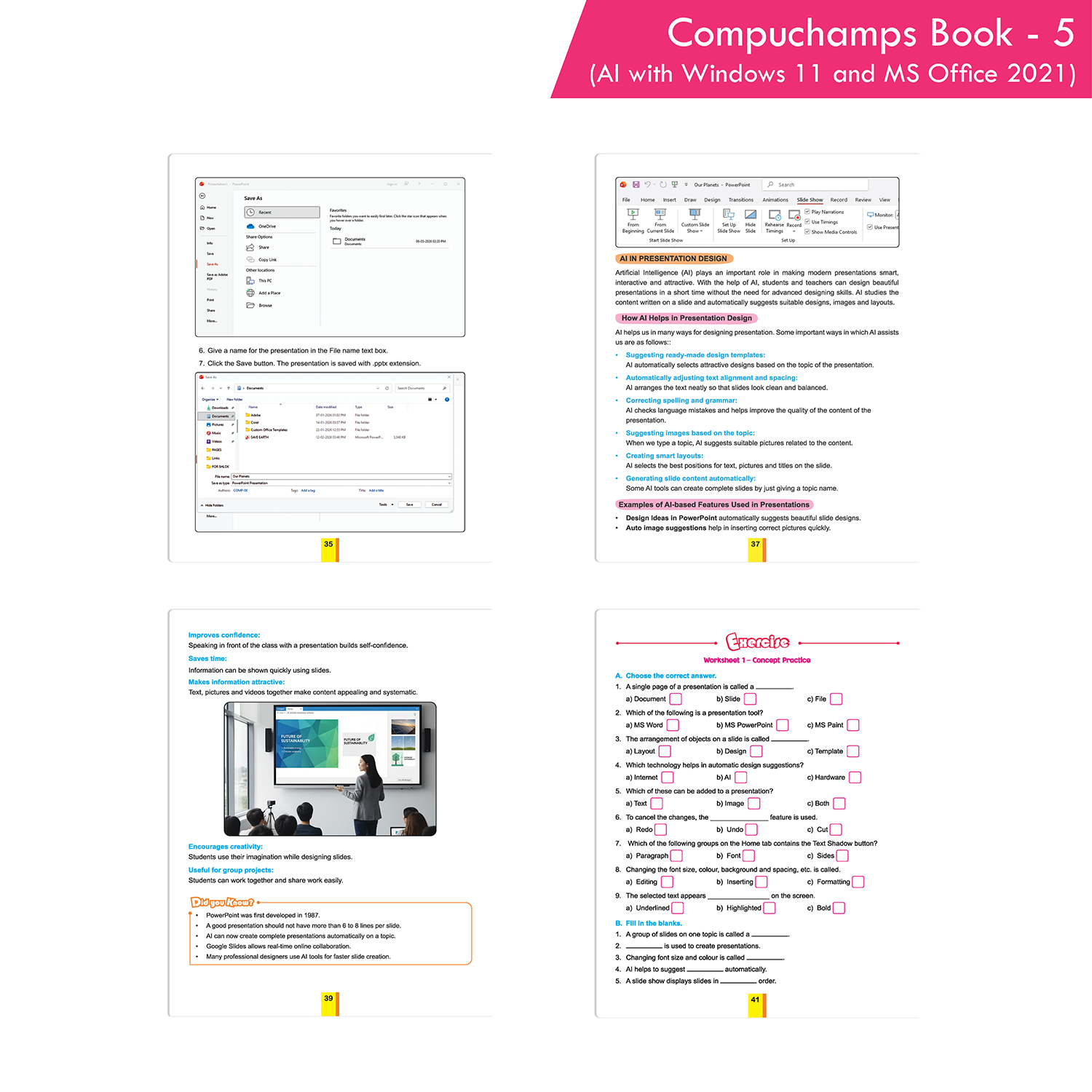 Compuchamps Book 5 (AI with Windows 11 and MS Office 2021) - Image 6