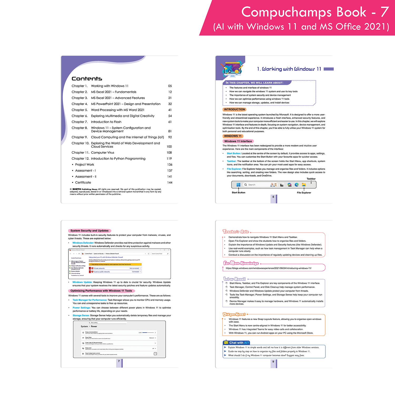 Compuchamps Book 7 (AI with Windows 11 and MS Office 2021) - Image 2