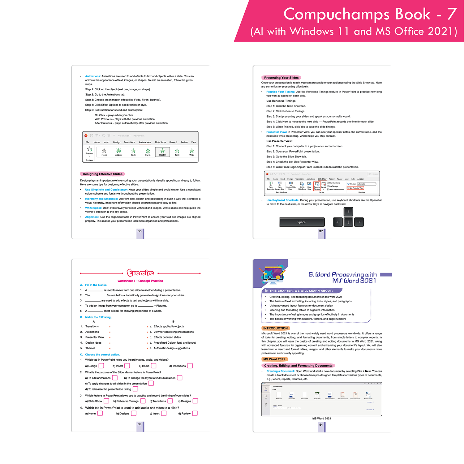 Compuchamps Book 7 (AI with Windows 11 and MS Office 2021) - Image 6