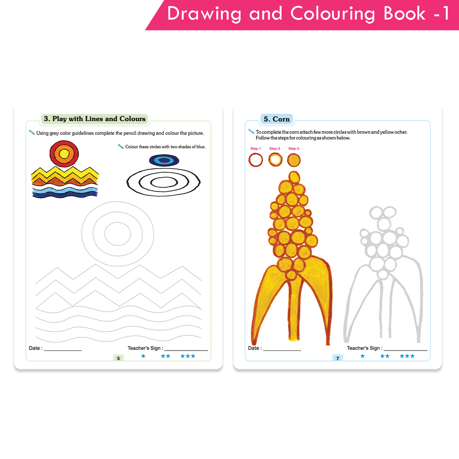 Nigam Drawing and Colouring Book 1 - Image 3