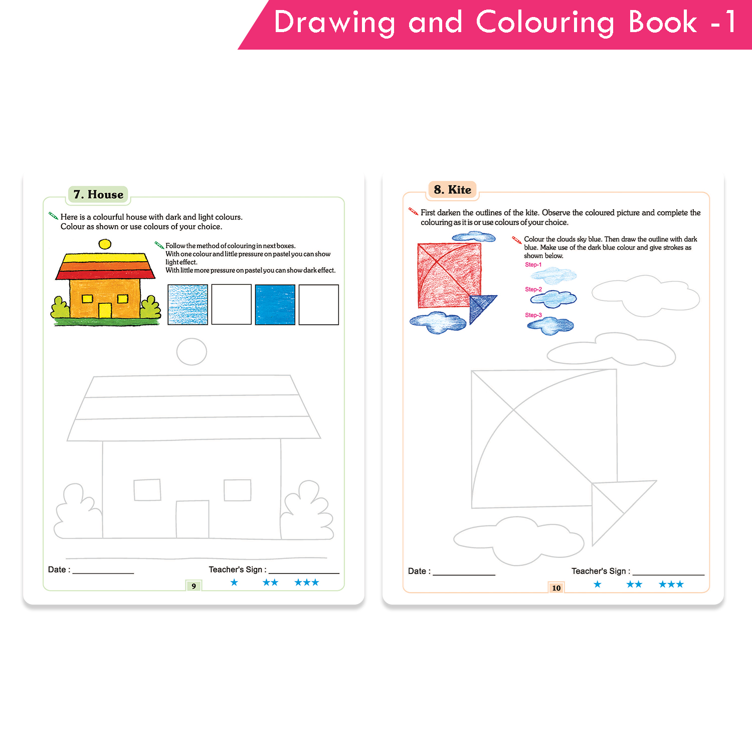Nigam Drawing and Colouring Book 1 - Image 4
