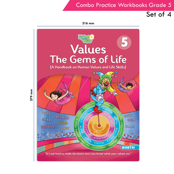 Students Practice cum Workbooks Grade 5 Combo Book Set (Set of 4) - Image 2