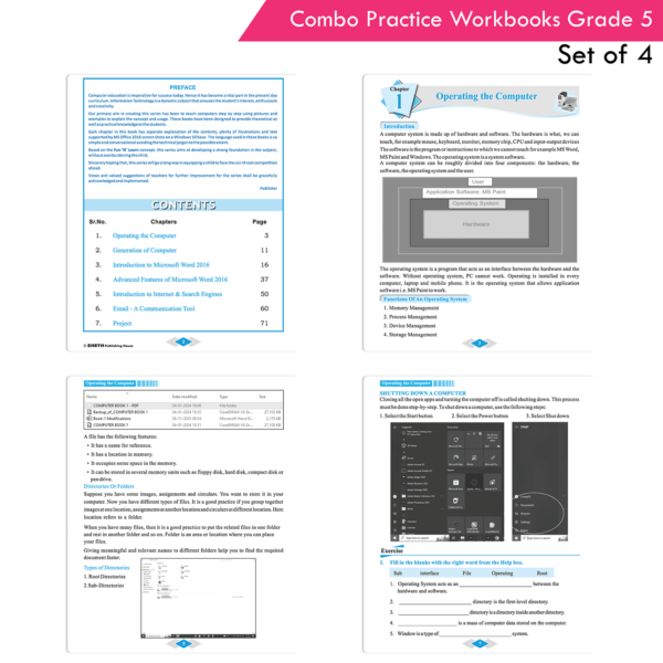 Students Practice cum Workbooks Grade 5 Combo Book Set (Set of 4) - Image 4