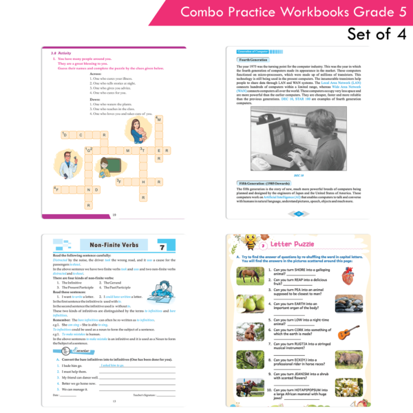 Students Practice cum Workbooks Grade 5 Combo Book Set (Set of 4) - Image 9