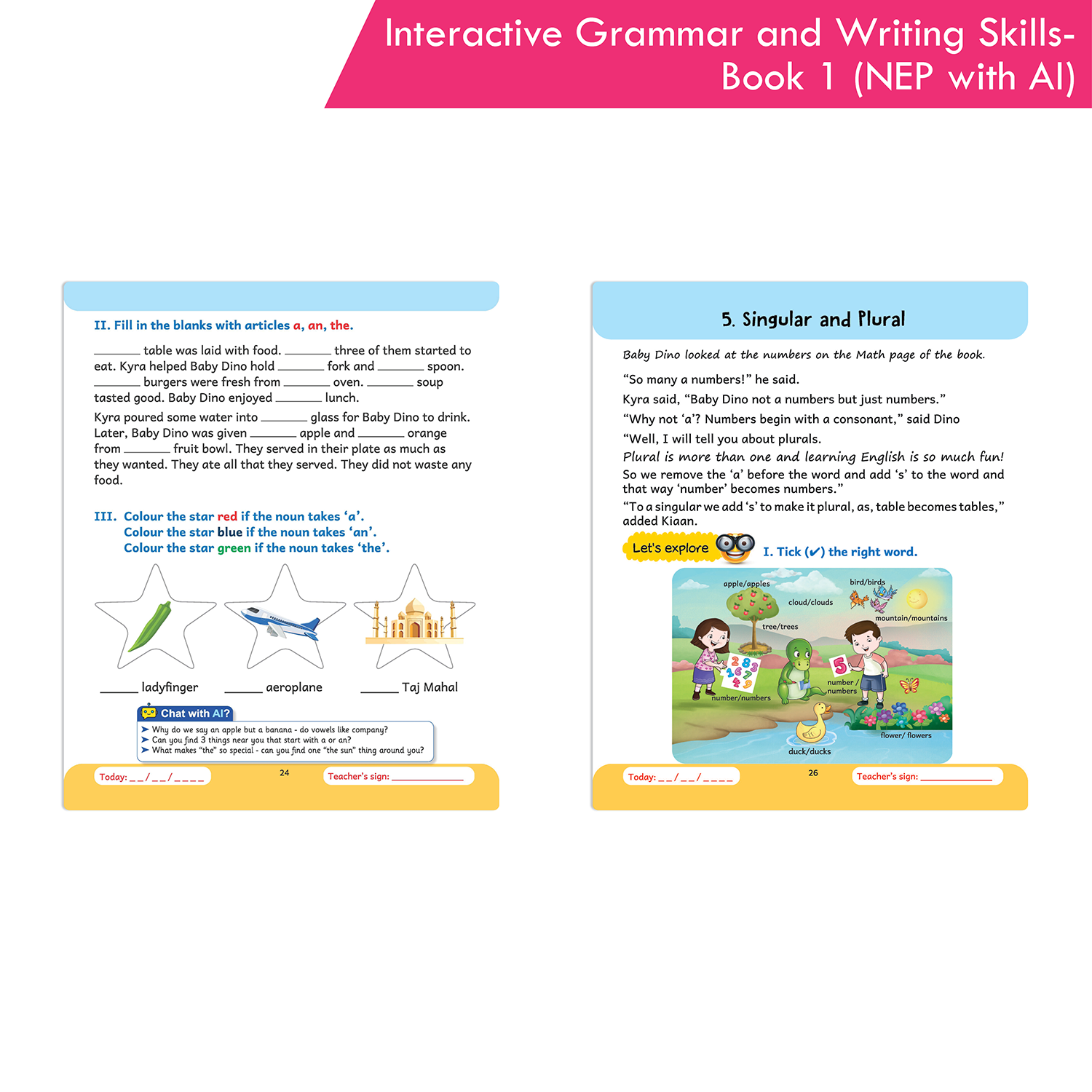 Interactive Grammar and Writing Skills Book 1 (NEP with AI) - Image 7