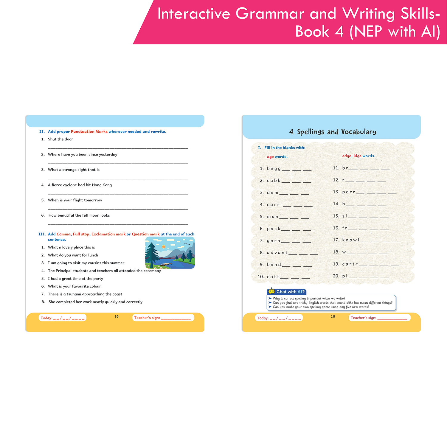 Interactive Grammar and Writing Skills Book 4 (NEP with AI) - Image 5