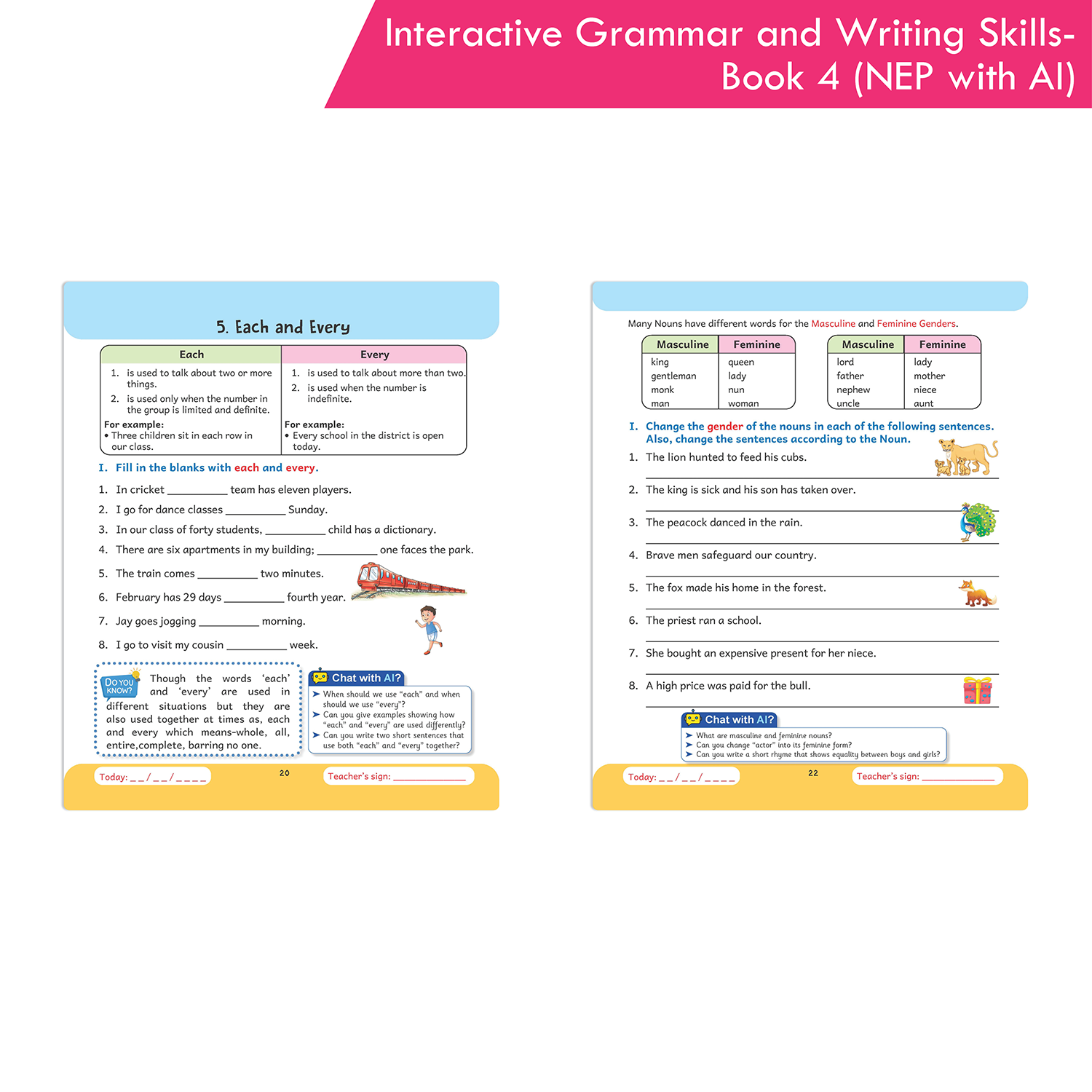 Interactive Grammar and Writing Skills Book 4 (NEP with AI) - Image 6