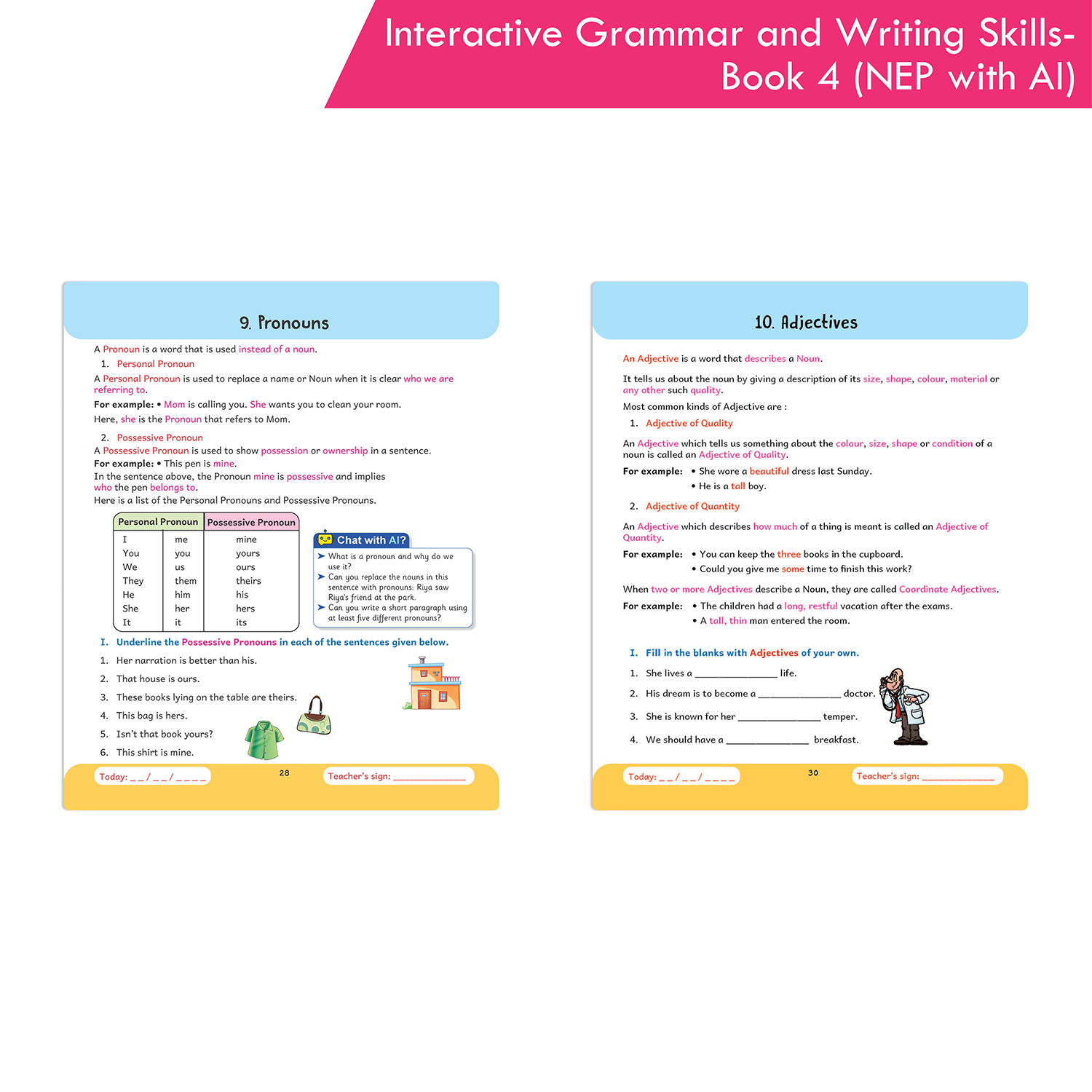 Interactive Grammar and Writing Skills Book 4 (NEP with AI) - Image 8