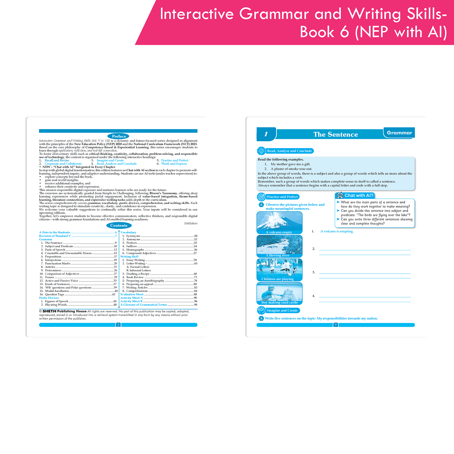 Interactive Grammar and Writing Skills Book 6 (NEP with AI) - Image 2