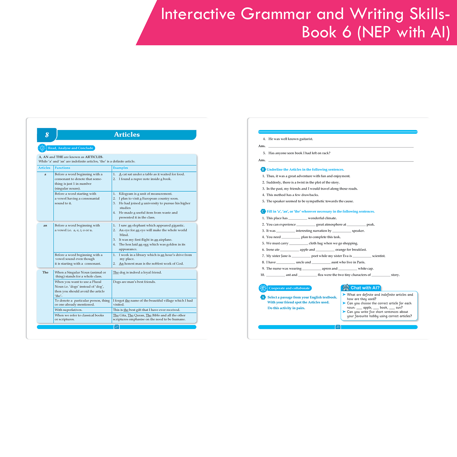Interactive Grammar and Writing Skills Book 6 (NEP with AI) - Image 6
