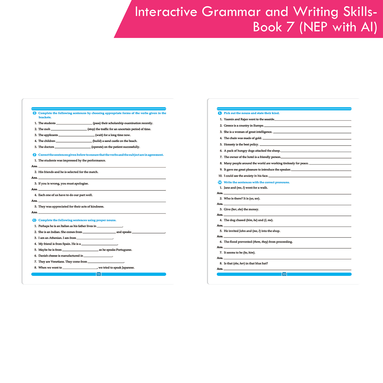 Interactive Grammar and Writing Skills Book 7 (NEP with AI) - Image 3