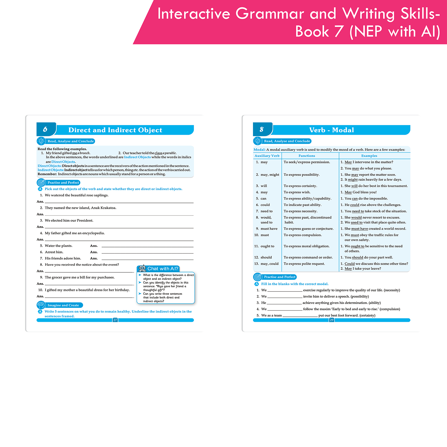 Interactive Grammar and Writing Skills Book 7 (NEP with AI) - Image 7