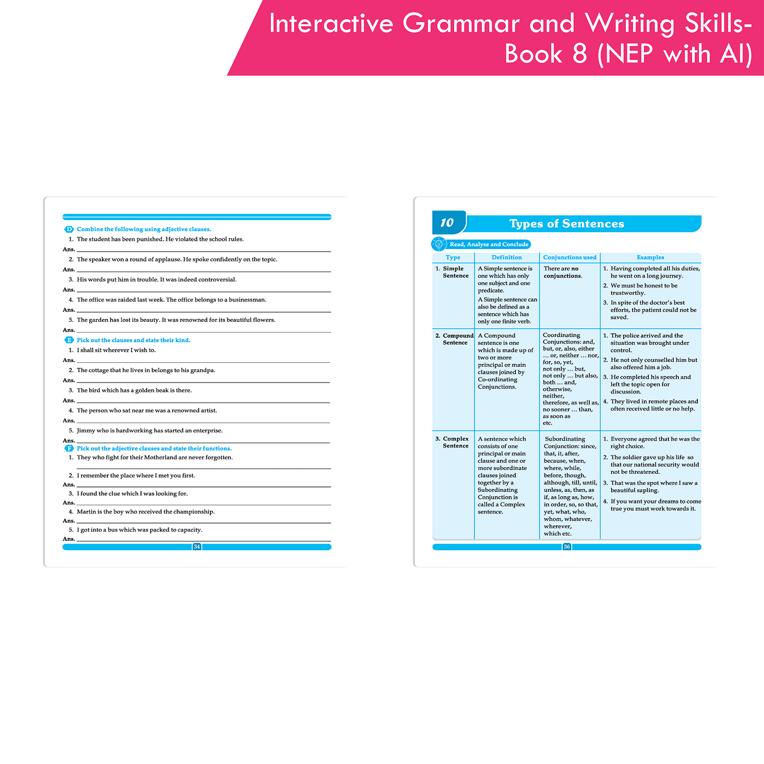 Interactive Grammar and Writing Skills Book 8 (NEP with AI) - Image 8
