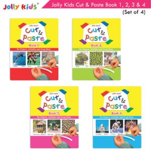 Jolly Kids Cut and Paste Book 1 2 3 and 4 Set of 4 1