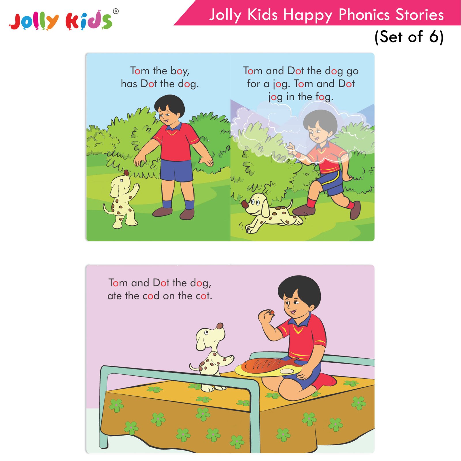 Jolly Kids Happy Phonics Stories Set of 6 6