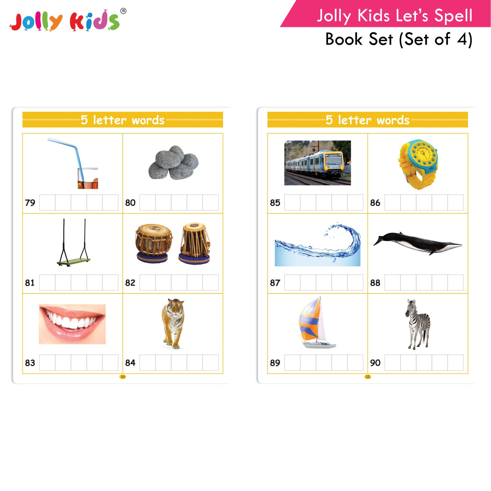 Jolly Kids Lets Spell Book Set Set of 4 7