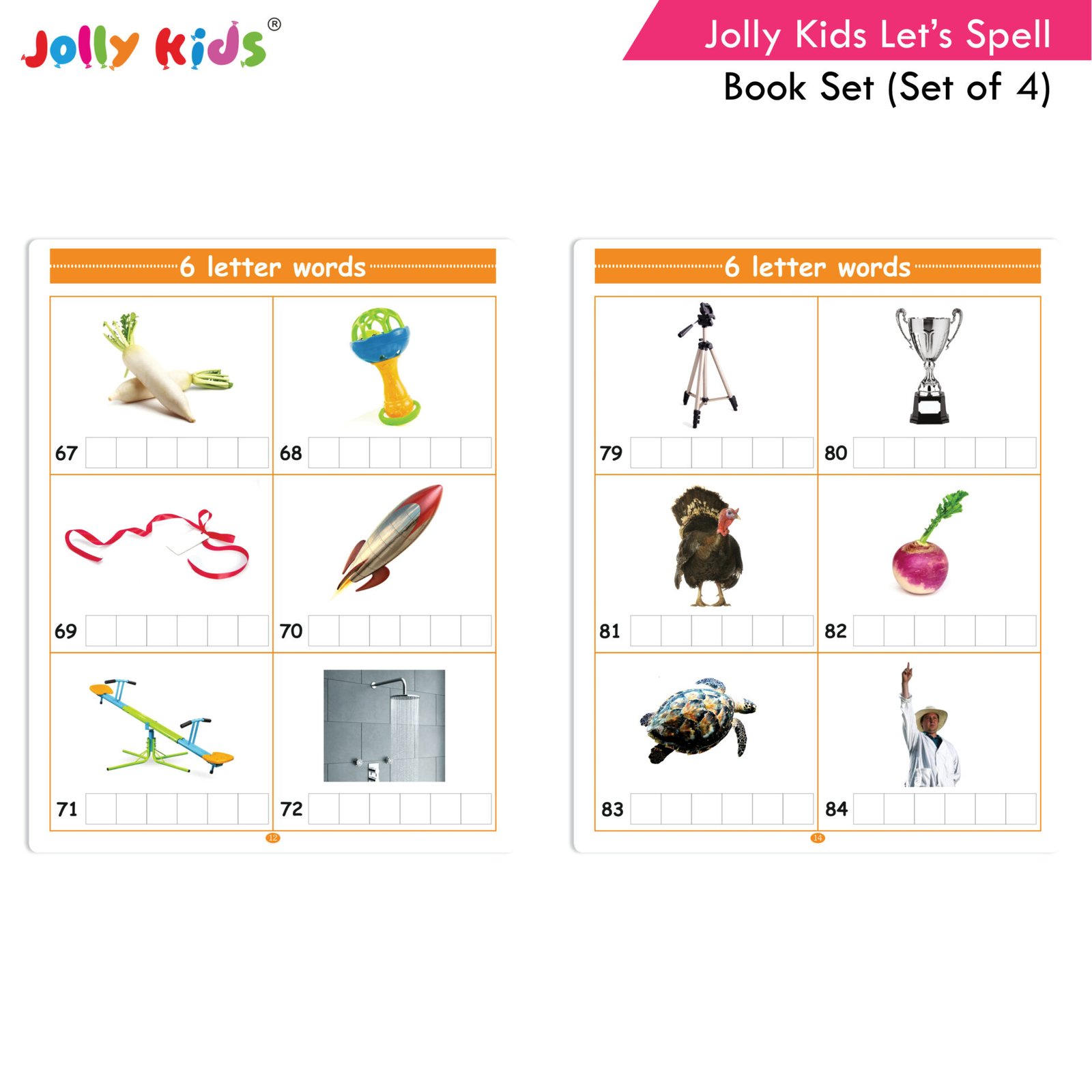 Jolly Kids Lets Spell Book Set Set of 4 9