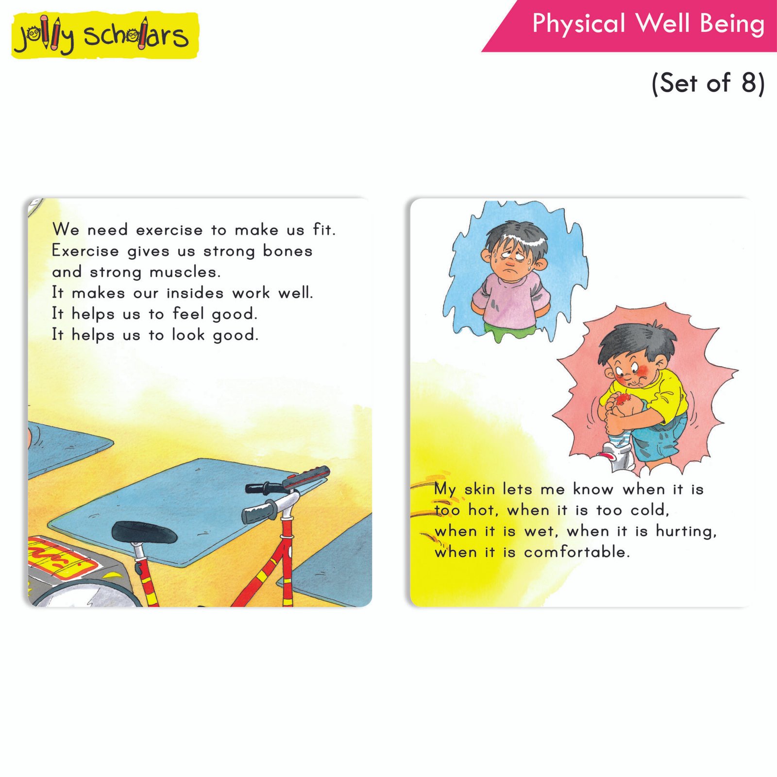 Jolly Scholars Physical Well Being Set of 8 4