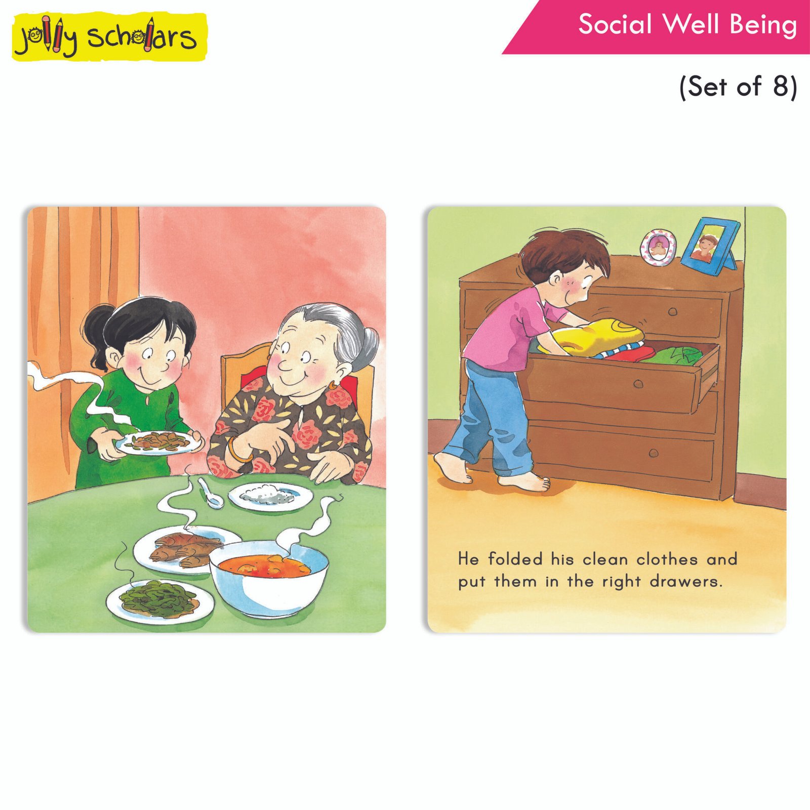 Jolly Scholars Social Well Being Set of 8 9