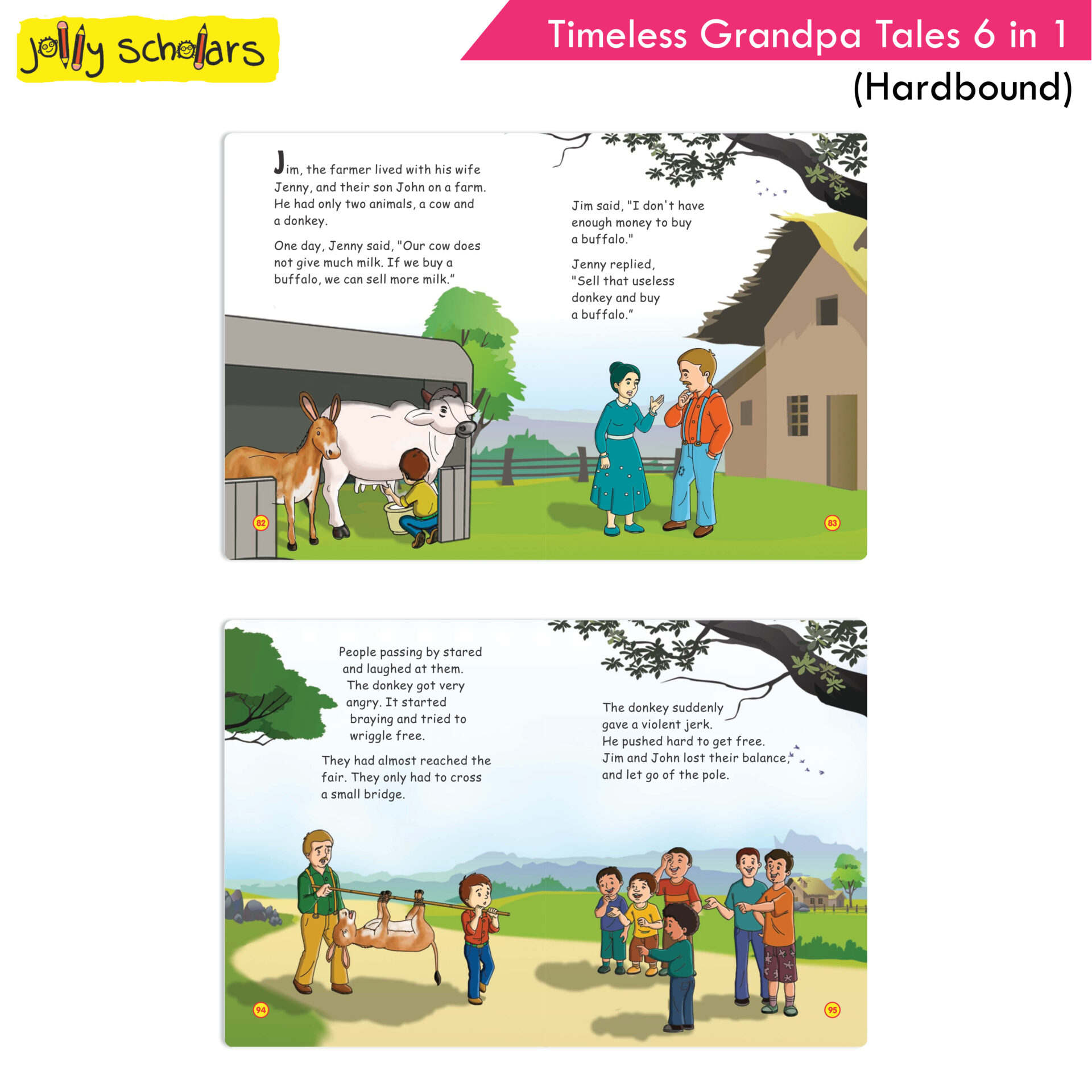 Jolly Scholars Timeless Grandpa Tales 6 in 1 Hard Bound 8