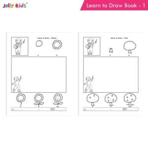Jolly Kids Learn to Draw Book - 1