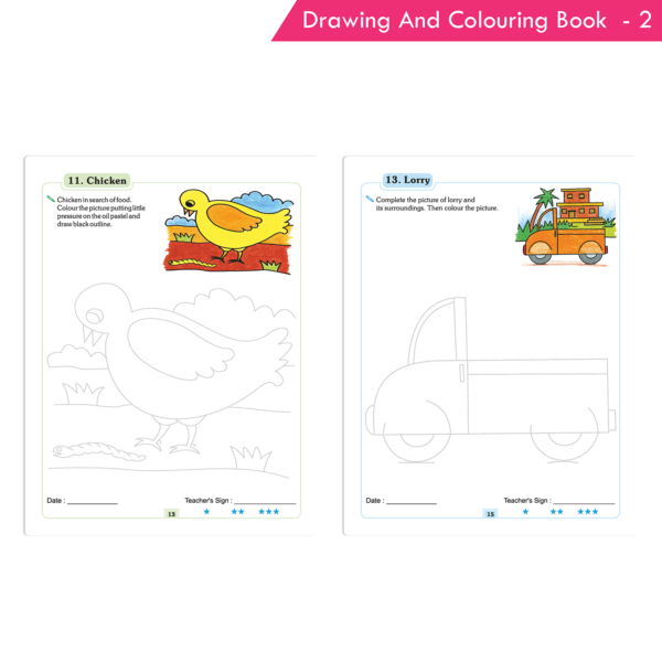 Nigam Drawing and Colouring Book 2 - Image 5