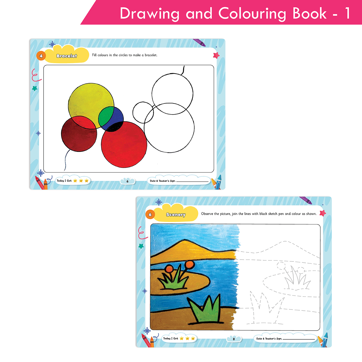 Rising Star Drawing and Colouring Book 1 - Image 3