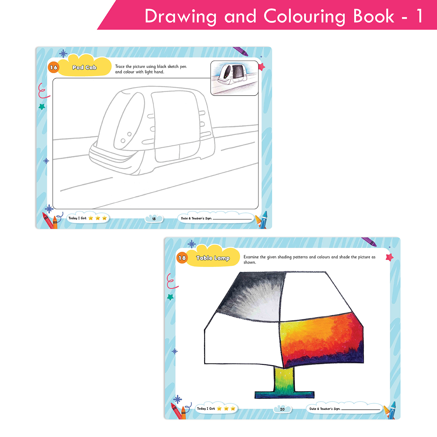 Rising Star Drawing and Colouring Book 1 - Image 5