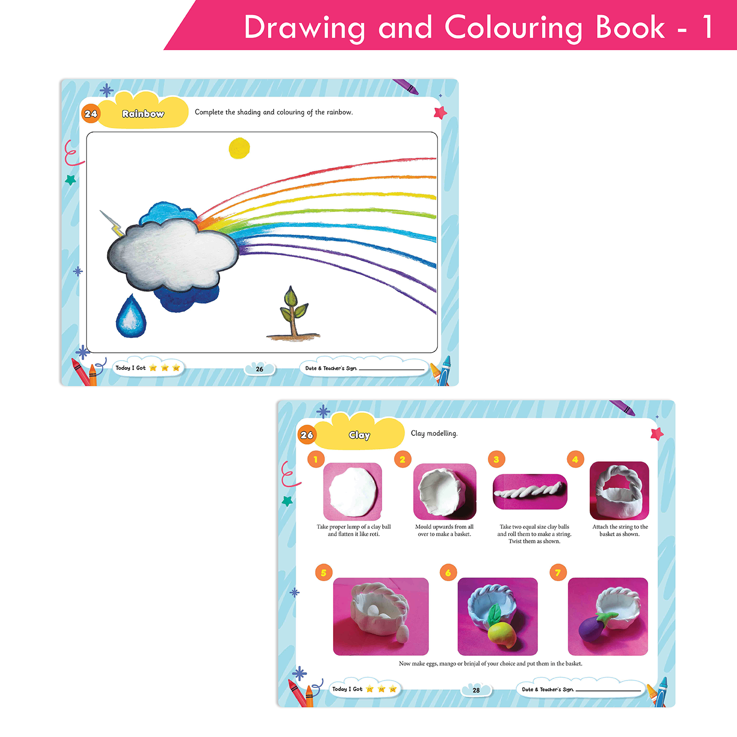 Rising Star Drawing and Colouring Book 1 - Image 7